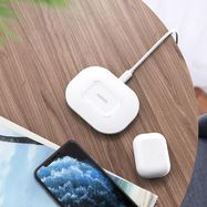 Choetech Qi 15W wireless charger + USB cable - USB Type C 1m white (T550-F-V2), Choetech