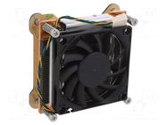 Fan: DC; axial; 12VDC; 70x70x10.6mm; 35dBA; ball; 3500rpm 