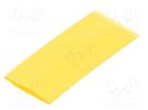 Heat shrink sleeve; thin walled; 3: 1; 24mm; L: 30m; yellow; reel HELLERMANNTYTON