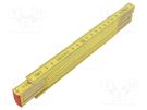 Folding ruler; L: 2m C.K