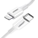 Ugreen US171 Lightning - USB-C PD cable 20W 3A 480Mb/s 1.5m - white, Ugreen