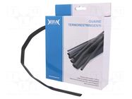 Heat shrink sleeve; glueless; 2: 1; 9.5mm; L: 7m; black; polyolefine BM GROUP