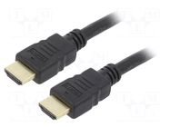 Cable; HDMI plug,both sides; PVC; 10m; black; HDMI 1.4; 28AWG GEMBIRD