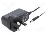 Power supply: switching; mains,plug; 15VDC; 1.6A; 24W; Out: 5,5/2,1 XP POWER