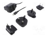 Power supply: switched-mode; mains,plug; 5VDC; 1A; 5W; 74%; 0÷60°C XP POWER