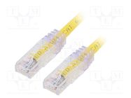 Patch cord; TX6™ PLUS,U/UTP; 6; stranded; Cu; LSZH; yellow; 2m 