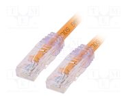 Patch cord; TX6A™ 10Gig,U/UTP; 6a; wire; Cu; PVC; orange; 5m; 24AWG PANDUIT