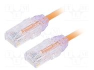 Patch cord; TX6-28™,U/UTP; 6; stranded; Cu; LSZH; orange; 5m; 28AWG PANDUIT