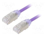 Patch cord; RJ45 plug,both sides; F/UTP,TX6A-28™; 6a; wire; Cu; 1m PANDUIT
