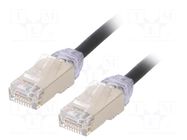 Patch cord; RJ45 plug,both sides; F/UTP,TX6A-28™; 6a; wire; Cu; 1m PANDUIT