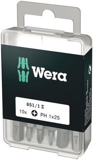 851/1 Z DIY bits, 10 x PH 1x25, Wera