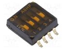Switch: DIP-SWITCH; OFF-ON; 0.025A/24VDC; Pos: 2; -30÷85°C; SMD OMRON Electronic Components
