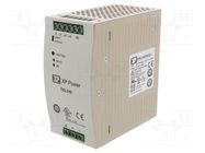 Power supply: switched-mode; for DIN rail; 240W; 12VDC; 16A; 90% XP POWER