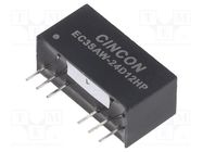 Converter: DC/DC; 3W; Uin: 9÷36V; Uout: 12VDC; Uout2: -12VDC; THT CINCON