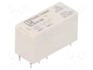 Relay: miniature; DPDT; Ucoil: 230VAC; miniature; PCB,socket; 3mA PHOENIX CONTACT