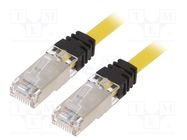 Patch cord; S/FTP,TX6A™ 10Gig; 6a; stranded; Cu; LSZH; yellow; 0.5m PANDUIT