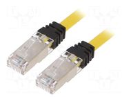 Patch cord; RJ45 plug,both sides; S/FTP,TX6A™ 10Gig; 6a; Cu; 0.5m PANDUIT