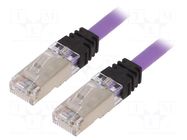 Patch cord; RJ45 plug,both sides; S/FTP,TX6A™ 10Gig; 6a; Cu; 1m PANDUIT