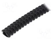 Protective tube; Size: 8; PVC; black; L: 30m; 320N; Øint: 8mm; -5÷60°C PAWBOL