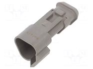 Connector: wire-wire; plug; male; PX0; PIN: 3; IP68; for cable; grey BULGIN