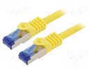 Patch cord; S/FTP; 6a; stranded; Cu; LSZH; yellow; 3m; 26AWG LOGILINK