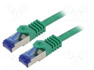 Patch cord; S/FTP; 6a; stranded; Cu; LSZH; green; 7.5m; 26AWG LOGILINK