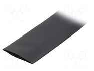 Heat shrink sleeve; glueless; 2: 1; 38mm; black; polyolefine; reel BM GROUP