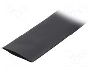 Heat shrink sleeve; glueless; 2: 1; 38mm; black; polyolefine; reel BM GROUP