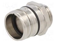 Enclosure for connectors: M23; for panel mounting,screw-in HUMMEL