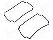 Gasket; -40÷150°C; Gasket material: silicone rubber; 2pcs. HAMMOND