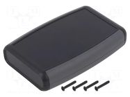 Enclosure: multipurpose; X: 79mm; Y: 117mm; Z: 24mm; 1553; ABS; black HAMMOND