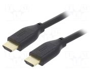 Cable; HDMI plug,both sides; PVC; 2m; black; HDMI 2.1; Core: Cu GEMBIRD