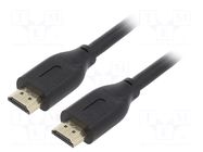 Cable; HDMI plug,both sides; PVC; HDMI 2.1; 1m; black; Core: Cu GEMBIRD