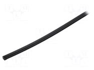 Hole and edge shield; polyetylene; L: 30.5m; black; H: 4.1mm PANDUIT