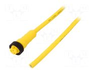 Cable: for sensors/automation; 7/8”; PIN: 3; straight; 3m; plug ALPHA WIRE