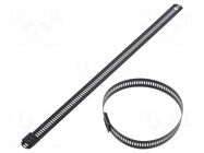 Cable tie; L: 225mm; W: 12mm; acid resistant steel AISI 316; 1112N RAYCHEM RPG