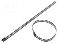 Cable tie; L: 200mm; W: 7mm; acid resistant steel AISI 316; 445N RAYCHEM RPG