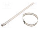 Cable tie; L: 225mm; W: 12mm; stainless steel AISI 304; 1112N RAYCHEM RPG
