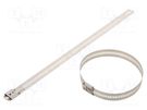 Cable tie; L: 250mm; W: 12mm; stainless steel AISI 304; 1112N RAYCHEM RPG