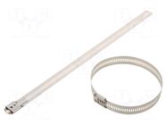 Cable tie; L: 250mm; W: 12mm; stainless steel AISI 304; 1112N RAYCHEM RPG