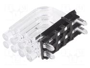 Fiber for LED; Ø2mm; No.of mod: 8; round; Front: convex MENTOR