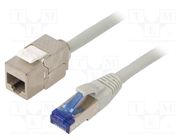 Extender RJ45; S/FTP; 6a; stranded; Cu; LSZH; grey; 15m; 26AWG LOGILINK