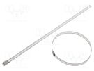 Cable tie; L: 250mm; W: 7mm; stainless steel AISI 304; 445N RAYCHEM RPG