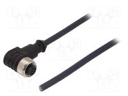 Connection lead; M12; PIN: 5; angled; 3m; plug; 60VAC; 4A; -35÷105°C IGUS