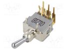 Switch: toggle; Pos: 2; DPDT; ON-ON; 0.05A; 0.05A; Leads: flat pin KNITTER-SWITCH