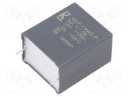 Capacitor: polypropylene; DC-Link; 5uF; ESR: 9mΩ; THT; ±5%; 11.8A KEMET