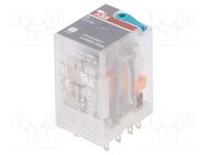 Relay: electromagnetic; DPDT; Ucoil: 125VDC; Icontacts max: 12A ABB