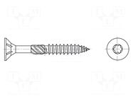 Screw; for wood; 4.5x40; Head: countersunk; Torx®; TX20; zinc BOSSARD