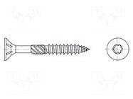 Screw; for wood; 5x50; Head: countersunk; Torx®; TX25; zinc BOSSARD