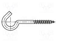 Screw; for wood; 8x60; Head: hexagonal; Torx®; TX30; 13mm; steel BOSSARD